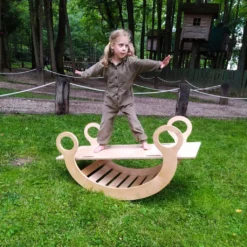 BLUBLA Bogen Kletterbogen Wippe Holz Klettergerüst Kinder Rocker XL, Lackiert -Bestintex Geschaft c328c341e9cf97f5c875a6c4a8816e38