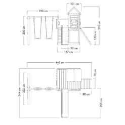 WICKEY Spielturm Klettergerüst Smart Cave Mit Schaukel & Rutsche, Baumhaus Mit Sandkasten, Kletterleiter & Spiel-Zubehör - Rot 15 WICKEY Spielturm Klettergerüst Smart Cave Mit Schaukel & Rutsche, Baumhaus Mit Sandkasten, Kletterleiter & Spiel-Zubehör - Rot -Bestintex Geschaft c3eba5a03156078f542d0fd9ccb2b47b 2