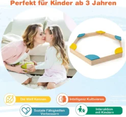 COSTWAY 140 X 122 X 14 Cm Sandkasten Holz, Sandbox Mit 6 Integrierten Sitzen, Sandkiste Für Kinder Ab 3 Jahre -Bestintex Geschaft c42007e36445b99bdd6ca9c3e038ea92