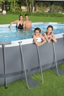 Bestway Power Steel™ Oval Pool Set 424x250x100 Cm, Ovaler Stahlrahmenpool-Set Mit Filterpumpe -Bestintex Geschaft c58086a5d8445fd1ec51d7b9e9acaca0