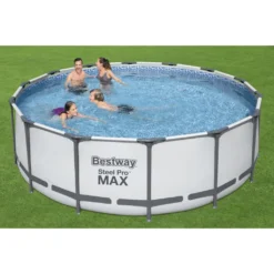 Bestway Steel Pro Max™ Frame Pool Komplett-Set, Rund, 427x122cm, 5612X -Bestintex Geschaft c72f6b9cb3e3ad70c1788819e1ff47ad