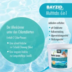 1 X 5 Kg BAYZID® 2-Phasen-Multitabs 200g 6in1 -Bestintex Geschaft c75c9175b0035b3099f92283f275e31a