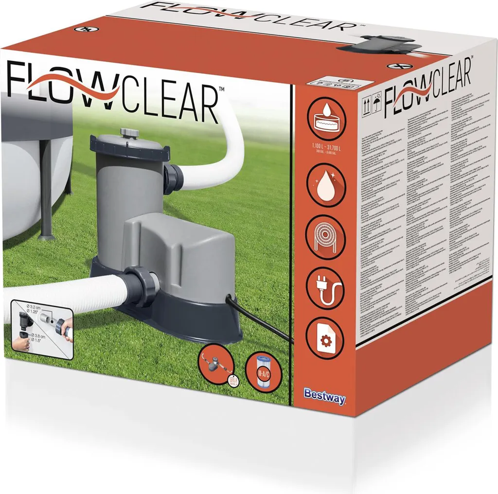 Bestway Flowclear Pool-Filterpumpe 1500 Gal/h 11 Bestway Flowclear Pool-Filterpumpe 1500 Gal/h – Bild 9