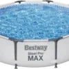 Bestway 56408 Rund Aufstellpool Stahl Pro Max 305x76 CmGestalten: Rund, Maße: 3 - 3,99 M, Filterpumpe: 58381