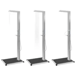 VidaXL Gartendusche Mit Bodenelement WPC Edelstahl -Bestintex Geschaft c8943eee49941ebc4ef08a7e40b4d62f