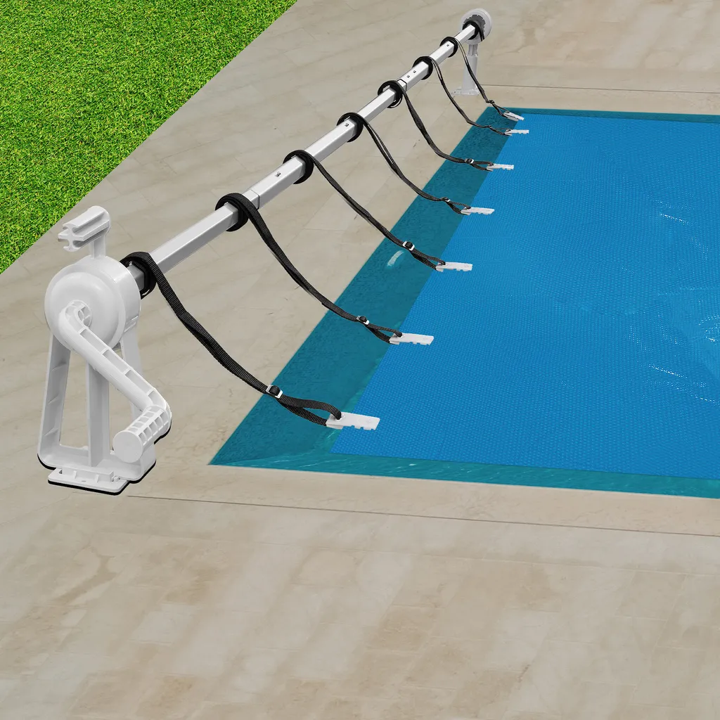 AREBOS Aufrollsystem Für Solar- Und Poolplanen, Pool Aufroller, Länge Von 1,05-6,15 M, Für Die Feste Montage, Auch Für Aufstellpools Geeignet 5 AREBOS Aufrollsystem Für Solar- Und Poolplanen, Pool Aufroller, Länge Von 1,05-6,15 M, Für Die Feste Montage, Auch Für Aufstellpools Geeignet – Bild 3