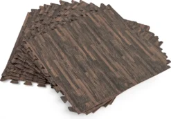 Bestway® Flowclear™ Pool-Bodenschutzfliesen Set, 12 Stück á 50 X 50 Cm, Holz-Optik (Palisander)