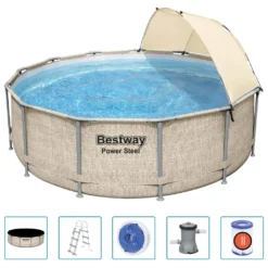 Bestway Power Steel™ Frame Pool Komplett-Set, Rund, 396x107cm, 5614V 41 Bestway Power Steel™ Frame Pool Komplett-Set, Rund, 396x107cm, 5614V -Bestintex Geschaft c93e4b60f33f8b89a530d8a4606fab02