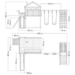 WICKEY Spielturm Klettergerüst Smart Ocean Mit Schaukel & Rutsche, Stelzenhaus Mit Sandkasten, Kletterleiter & Spiel-Zubehör - Blau 15 WICKEY Spielturm Klettergerüst Smart Ocean Mit Schaukel & Rutsche, Stelzenhaus Mit Sandkasten, Kletterleiter & Spiel-Zubehör - Blau -Bestintex Geschaft ca0b3980ab096a20d776e92f03abdbcb