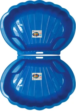 Thorberg 2x Blaue Sandbox Sandkasten Sandmuschel Planschbecken Groß 108x79cm XL