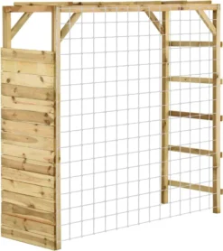 VidaXL Klettergerüst Mit Fußballtor 170x60x170 Cm Kiefer Imprägniert