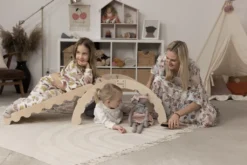 MAMOI® Kletterbogen Mit Rutsche, Kletterdreieck, Baby Klettern, Regenbogenwippe Aus Holz, Holzbogen Für Kinder, Rutschbrett Für Spielplatz, Mini Klettergerüst Indoor Ab 1/2/3 Jahre -Bestintex Geschaft cd99751ba9fb1c9ef51cc2699244ebfd 1