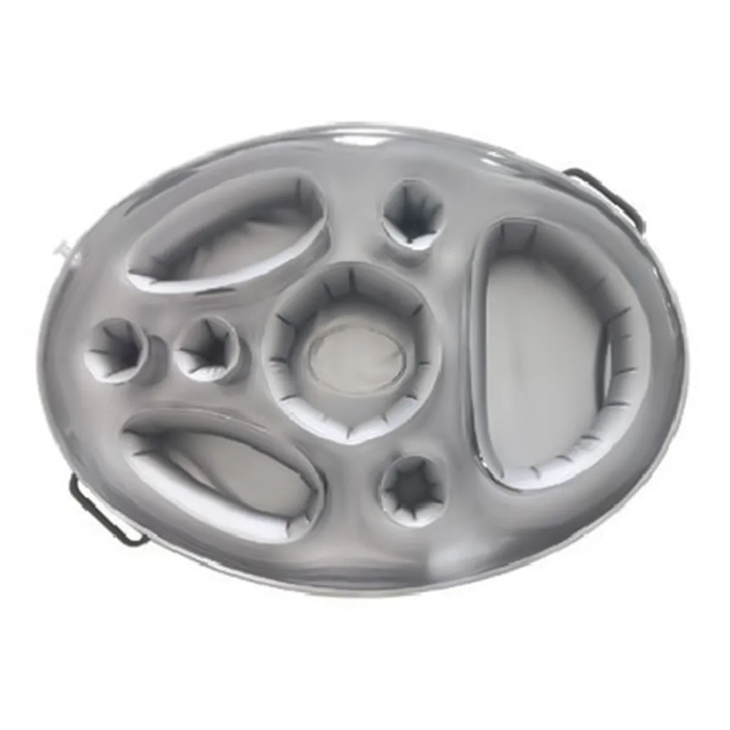 70*50cm Aufblasbar Getränkehalter Schwimmende Becherhalter Snackhalter Weintisch Tragbarer Picknicktisch Für Pool Party 4 70*50cm Aufblasbar Getränkehalter Schwimmende Becherhalter Snackhalter Weintisch Tragbarer Picknicktisch Für Pool Party – Bild 2