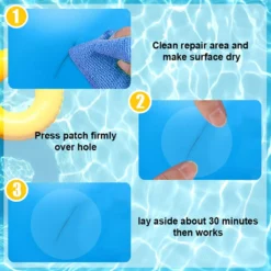 30Stück 6*6cm PVC Transparent Reparatur Patches Selbstklebende Reparatur-Flicken Für Luftmatratzen Schlauchboot Luftbett Planschbecken Pferdedecke Pool Markise Zelt Regenjacke -Bestintex Geschaft cf200263e65f207c63d3ee84f82abfb3