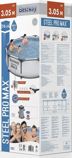Bestway 56408 Steel Pro MAX Frame Pool 305x76 Schwimmbecken Gartenpool Pumpe Set 9 Bestway 56408 Steel Pro MAX Frame Pool 305x76 Schwimmbecken Gartenpool Pumpe Set -Bestintex Geschaft d1217e992ec23555a4709b28ec0e2eea