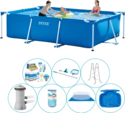 Intex Frame Pool Rechteckig 300x200x75 Cm - 8-teilig - Poolpaket 9 Intex Frame Pool Rechteckig 300x200x75 Cm - 8-teilig - Poolpaket -Bestintex Geschaft d1687bbdb25e5144b8a0d215b1c754dd