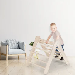 MAMOI® Klettergerüst Indoor, Kletterdreieck Aus Holz, Baby Kinder Klettern, Kletterturm, Kletterbogen, Holzbogen Für Spielplatz Ab 1/2/3 Jahre -Bestintex Geschaft d313e67b3b6a2c695d7e53cbea1db9ab