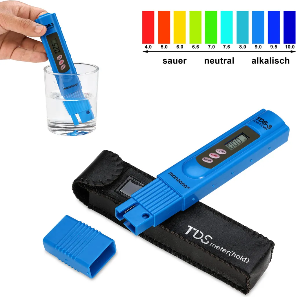 Monzana Wassertester Pool 3 Geräte Set Messgerät PH EC Temp Tester Digital Wasserprüfer Wassertestgerät 4 Monzana Wassertester Pool 3 Geräte Set Messgerät PH EC Temp Tester Digital Wasserprüfer Wassertestgerät – Bild 2