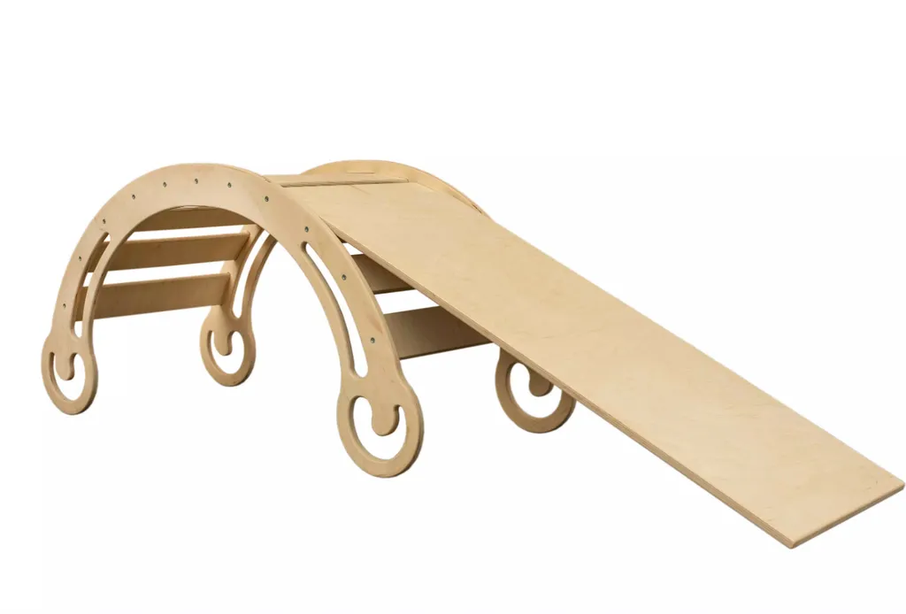 Woodforkid Klettergerüst Kinder Montessori Bruno Gr. L Kletterbogen Mit Rutsche 3 Woodforkid Klettergerüst Kinder Montessori Bruno Gr. L Kletterbogen Mit Rutsche