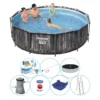 Alles In 1 Pool-Paket - Bestway Steel Pro MAX Wood 366x100 Cm -- Rund 2 Alles In 1 Pool-Paket - Bestway Steel Pro MAX Wood 366x100 Cm -- Rund -Bestintex Geschaft d636fb976f0fb26a0d5d12c53a16f1b1