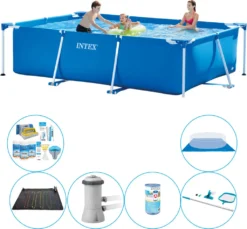Intex Frame Pool Rechteckig 300x200x75 Cm - 7-teilig - Swimmingpool-Paket