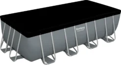 Bestway® Power Steel™ Frame Pool Komplett-Set Mit Filterpumpe 488 X 244 X 122 Cm, Grau, Eckig -Bestintex Geschaft d738d32498beb5bbe9ece2ec444359a2