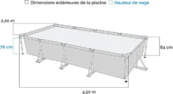 INTEX Frame Pool - Set Family 450 X 220 X 84 Cm, Farbe: Blau; 128273NP -Bestintex Geschaft d9ca181b5054817f8bd295e313ad40bb
