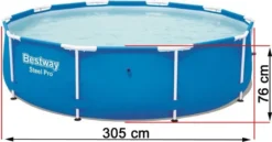 Bestway 56679 Steel Pro MAX Frame Pool 305x76 Schwimmbecken Gartenpool Pumpe Set -Bestintex Geschaft dae0251aed6adefc1ea1b67633215c06