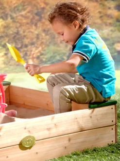 AXI Sandkasten Amy Aus Holz Mit Abdeckplane In Braun & Grün | Sand Kasten Mit Abdeckung Für Kinder Mit Sitzbank, Sitzecken & Stauraum | 115 X 115 Cm -Bestintex Geschaft dc5ed0e79b05bf644afb8ce581ac2b90