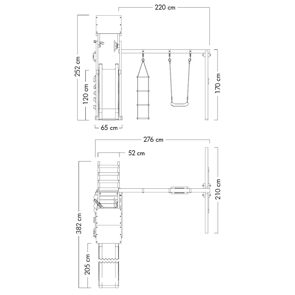 WICKEY Spielturm Klettergerüst MultiFlyer Light Mit Schaukel & Rutsche, Kletterturm Mit Sandkasten, Leiter & Spiel-Zubehör - Blau 7 WICKEY Spielturm Klettergerüst MultiFlyer Light Mit Schaukel & Rutsche, Kletterturm Mit Sandkasten, Leiter & Spiel-Zubehör - Blau – Bild 5