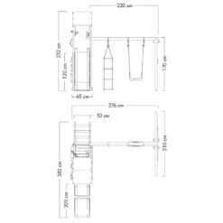 WICKEY Spielturm Klettergerüst MultiFlyer Light Mit Schaukel & Rutsche, Kletterturm Mit Sandkasten, Leiter & Spiel-Zubehör – Rot -Bestintex Geschaft dc67cfc38b7f9aec308b11479b36fa02 2