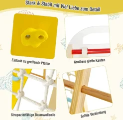 COSTWAY 8 In 1 Kletterspielzeug Set, Inkl. Klettergerüst, Turnringen, Kletterleiter, Rutsche, Strickleiter, Kletterfels, Kletternetz, Schaukel Und Zeichentafel, Für Kleinkinder Ab 3 Jahren (Bunt) -Bestintex Geschaft dd1661ba28416d59cc9682b81c1936ab