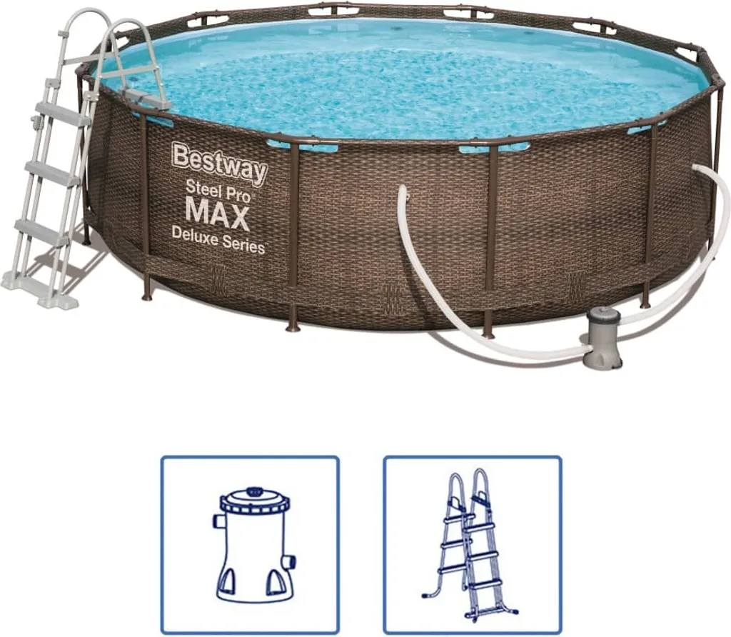 Bestway Swimmingpool-Set Steel Pro Max Rahmen 366 X 100 Cm 3 Bestway Swimmingpool-Set Steel Pro Max Rahmen 366 X 100 Cm – Bild 2