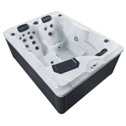 Artsauna Outdoor Whirlpool Oasis – Spa Mit Massagedüsen, LED-Beleuchtung, 2 Filter, Abdeckung, Pumpe, Ausstiegshilfe - Whirlpool Winterfest & Beheizbar -Bestintex Geschaft de8ad7355f1f2ef9b146e81dbba23436