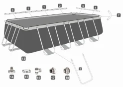 Bestway Power Steel Rechteckbecken 549 X 274 X 122 Cm -Bestintex Geschaft dfcea4616fc263bd0434eeceebf5ceb6