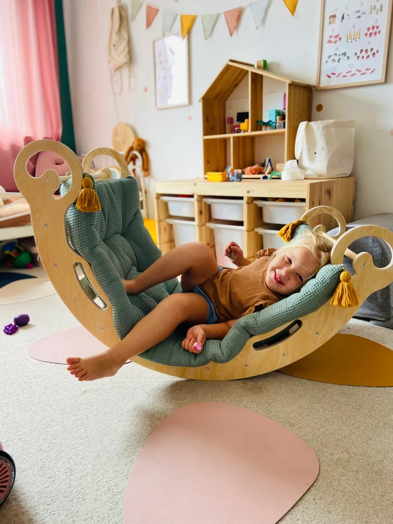 Woodforkid Klettergerüst Kinder Montessori Leo Gr. L, Kletterbogen 4 Woodforkid Klettergerüst Kinder Montessori Leo Gr. L, Kletterbogen – Bild 2