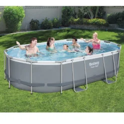 BESTWAY 56448 Power Steel Frame Swimmingpool Pumpe Leiter Cover 488x305x107cm -Bestintex Geschaft e27c82d3c12742495f3f6cfe0129f2db