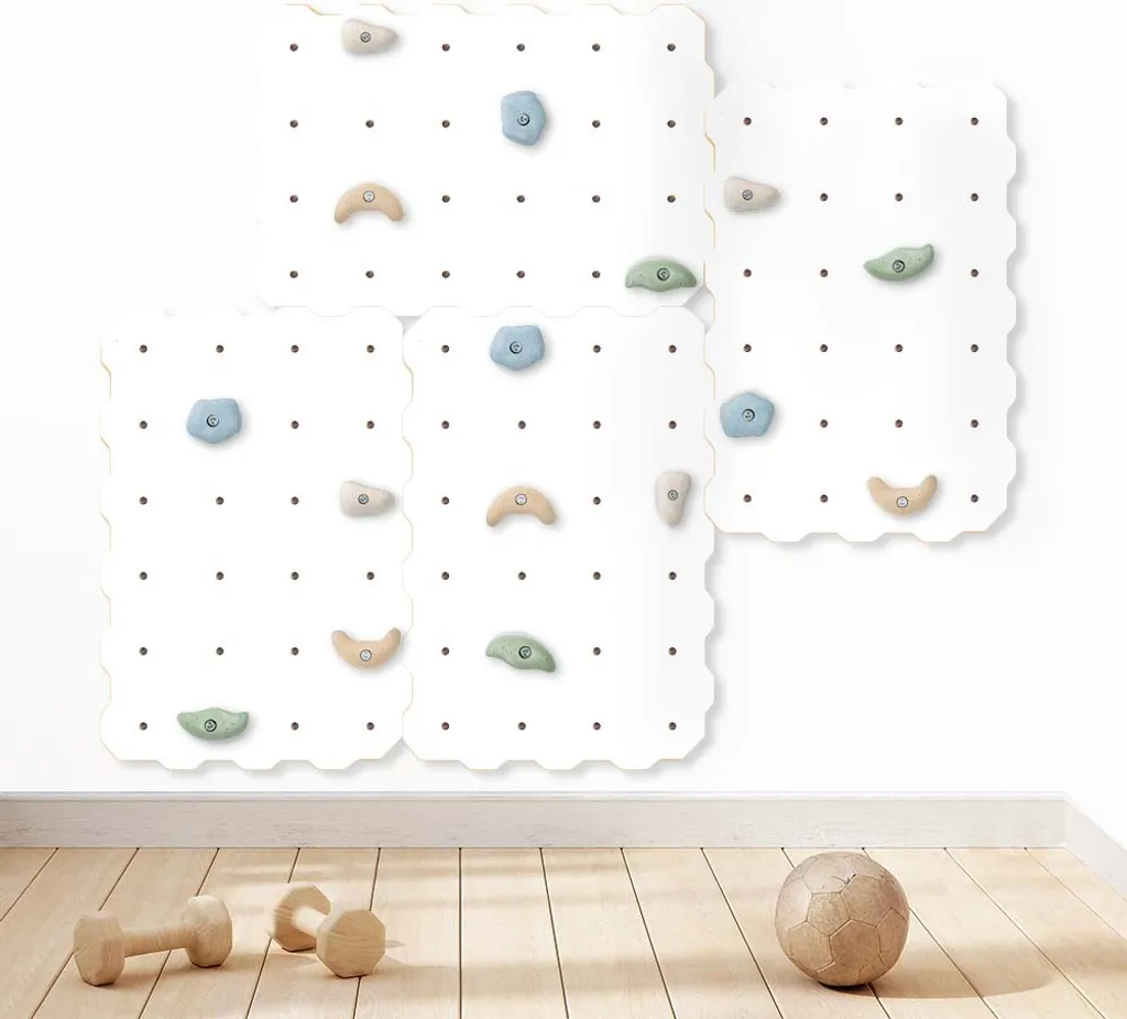 MAMOI® Kletterwand Für Kinderzimmer, Klettergerüst Und Spielgeräte Indoor, Klettern Mit Klettergriffe Für Kinder, Klettersteine, Kletterturm Mit Griffe, Turngeräte 100% ECO 6 MAMOI® Kletterwand Für Kinderzimmer, Klettergerüst Und Spielgeräte Indoor, Klettern Mit Klettergriffe Für Kinder, Klettersteine, Kletterturm Mit Griffe, Turngeräte 100% ECO – Bild 4