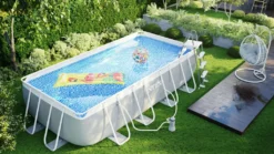 Intex Prism Frame Swimming Pool 488x244x107 Cm Rechteck Stahlwand Leiter & Pumpe 26792 Komplett-Set Mit Extra-Zubehör Wie: Strandball Und Luftmatratze -Bestintex Geschaft e5cbba0440e487444b0e4b23079869f4