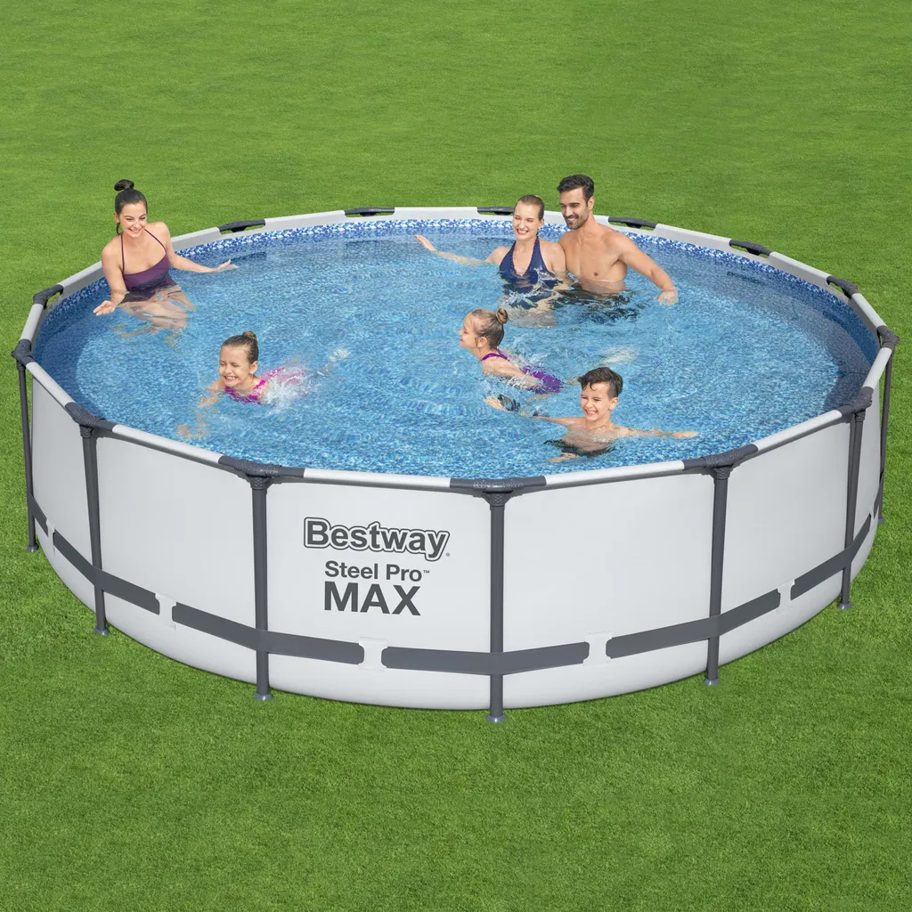 Bestway Frame Pool “Steel Pro™” Set 457x107 Cm - Rund - 14.970 L; 56488 20 Bestway Frame Pool “Steel Pro™” Set 457x107 Cm - Rund - 14.970 L; 56488 – Bild 18