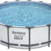Bestway Steel Pro Max™ Frame Pool Komplett-Set, Rund, Mit Filterpumpe, Sicherheitsleiter & Abdeckplane 457 X 122 Cm -Bestintex Geschaft e8b4e2542ece32049f7d04e8cc464eaf