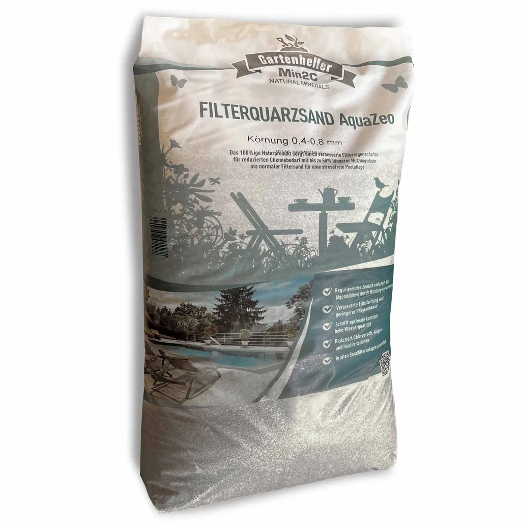 A&G-heute AquaZeo 25kg Filtersand Körnung 0.4-0.8 Mm Poolfilter Teichfilter Quarzsand Für Sandfilteranlagen Feuergetrocknet 4 A&G-heute AquaZeo 25kg Filtersand Körnung 0.4-0.8 Mm Poolfilter Teichfilter Quarzsand Für Sandfilteranlagen Feuergetrocknet – Bild 2