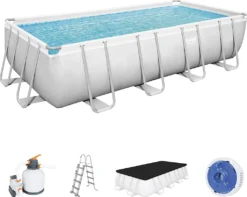 Bestway Power Steel™ Frame Pool Komplett-Set, Eckig 549x274x122 Cm 56466 -Bestintex Geschaft ea2f916071d3d6943a29245451bca54f