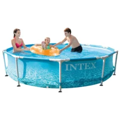 INTEX Beachside Metal Frame Pool 305x76 Cm -Bestintex Geschaft eb45d415dad01834cb609dcafdcaf1c2