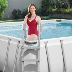 Bestway 56456 Oberirdischer Rechteckiger Pool Power Steel 412x201x122cmHöhe (cm): 122, Breite (cm): 201, Länge (cm): 412, Gestalten: Rechteckig, Maße: 4 - 4,99 M, Filterpumpe: 58383 -Bestintex Geschaft eb4b6618114ab7f4551c0131488eac8b