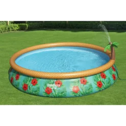 Bestway Fast Set™ Pool-Set Mit Filterpumpe "Paradise Palms", Rund, 457x84cm, 57416 -Bestintex Geschaft ed3af0bd0c614866ae5ac0acf4518fe0
