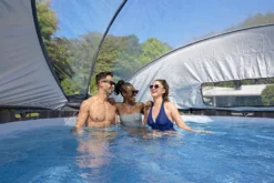 Bestway® Steel Pro MAX™ Frame Pool Set Mit Filterpumpe + Verdeck Ø 366 X 122 Cm, Lichtgrau, Rund -Bestintex Geschaft ed68c45deb782f4d6179c775a7cedf50