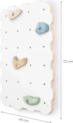 MAMOI® Kletterwand Für Kinderzimmer, Klettergerüst Und Spielgeräte Indoor, Klettern Mit Klettergriffe Für Kinder, Klettersteine, 1 Module Kletterturm Mit Griffe, Turngeräte 100% ECO -Bestintex Geschaft ee4eb97b1a75edf5afb5bc350c7067c6