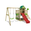FATMOOSE Spielturm Klettergerüst JazzyJungle Mit Schaukel & Rutsche, Spielhaus Mit Sandkasten, Leiter & Spiel-Zubehör - Rot -Bestintex Geschaft ee5c7f434eb568bb7797a905e71facaa