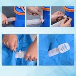 Monzana Poolpumpe 1140, 2280, 3400, 3800 L/h Fördermenge 15-90W Pumpleistung Schläuche Filterkartusche Filterpumpe Pumpe, Model:15Watt 195x160x160 Mm -Bestintex Geschaft ee7171de5814774294b5d67c1640fef4